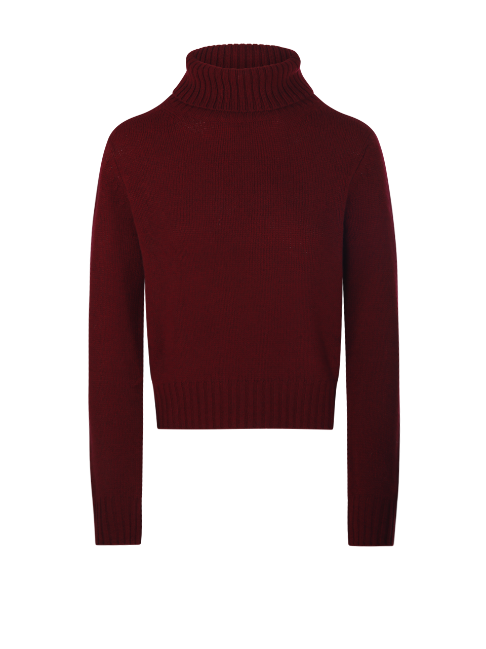 WOMAN BE YOU BORDEAUX CASHMERE LADY32 SWEATER TURTLE NECK