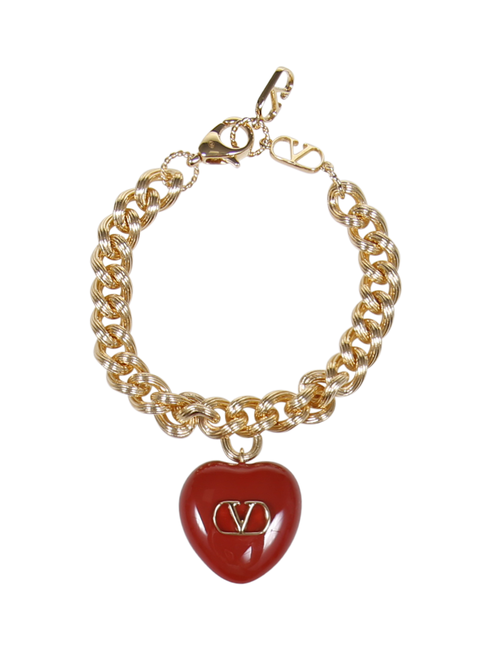 WOMAN VALENTINO GARAVANI GOLD BRASS COEUR ROYAL BRACELET