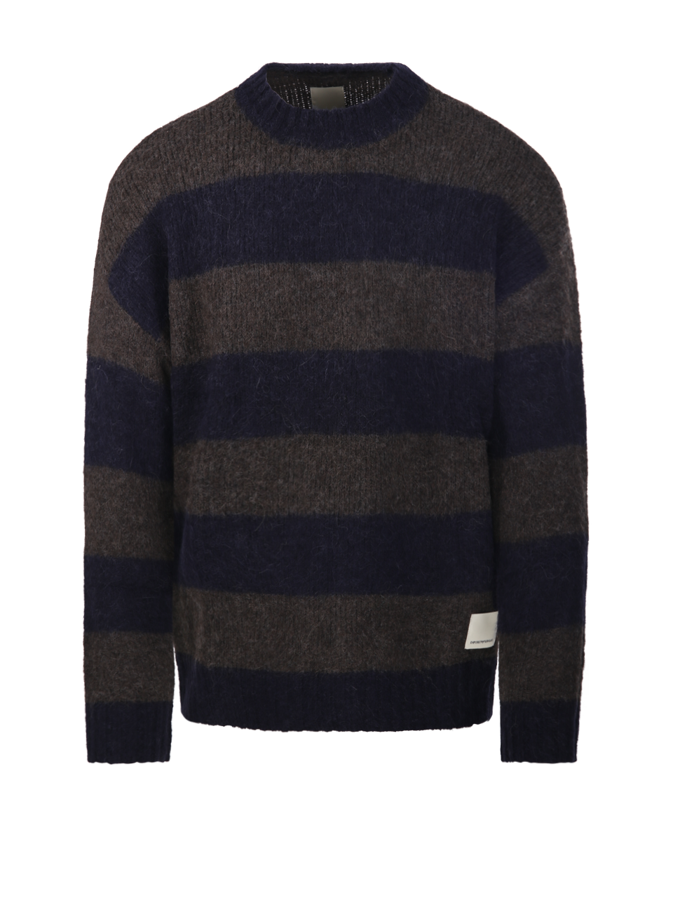 MEN EMPORIO ARMANI BROWN POLYAMIDE PULLOVER