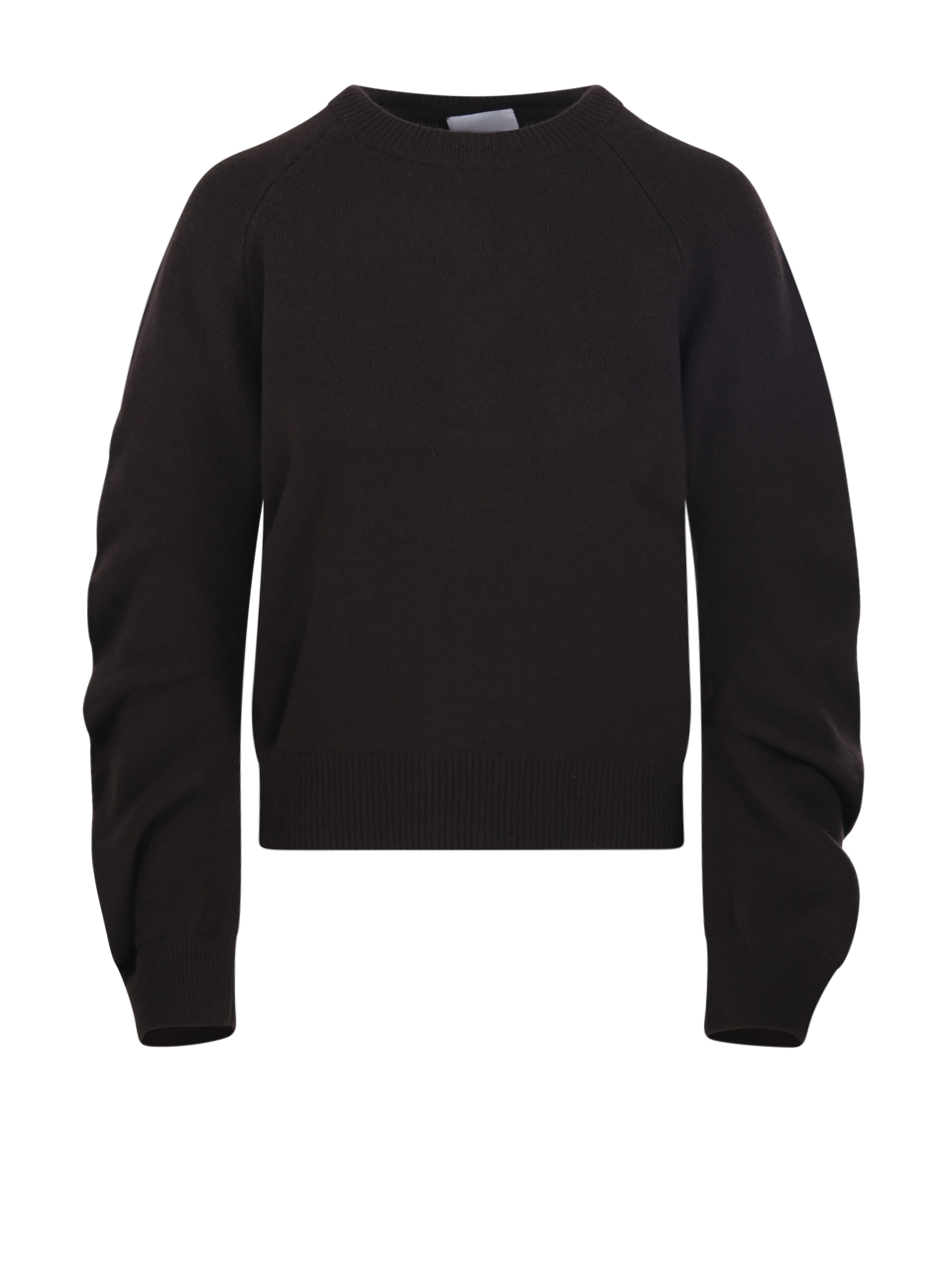 DONNA NUDE MAGLIONE GIROCOLLO IN LANA VERGINE MARRONE