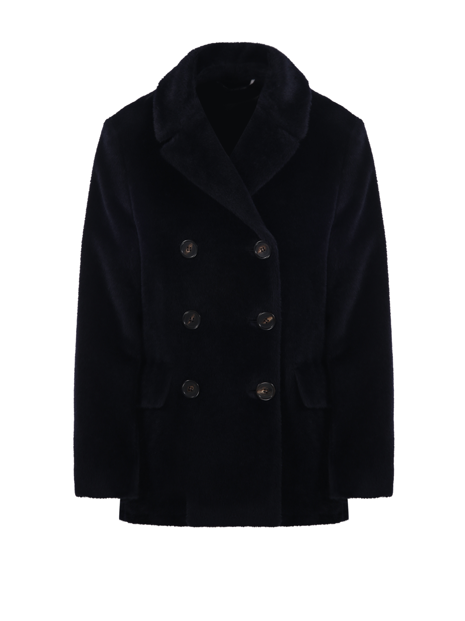 WOMAN MAXMARA S DARK BLUE ALPACA ATTILIO JACKET