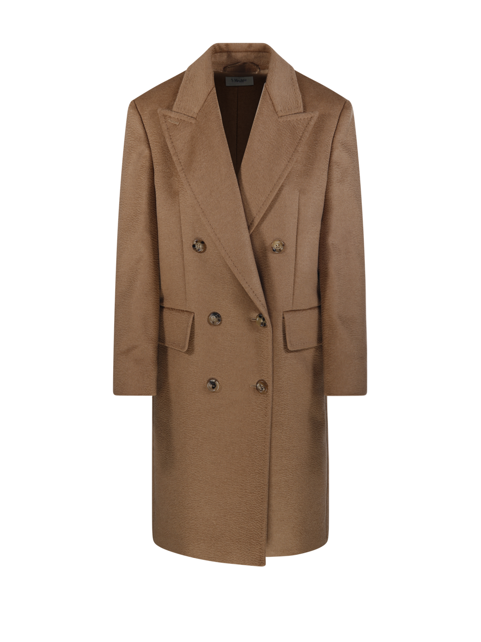 WOMAN MAXMARA BEIGE CAMEL WOOL COSA SHORT COAT