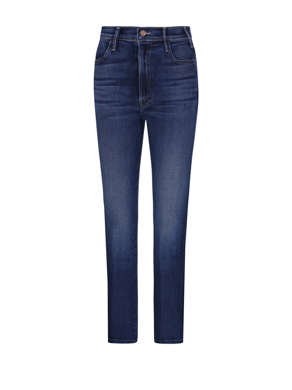WOMAN MOTHER BLUE COTTON THE HUSTLER ANKLE JEANS