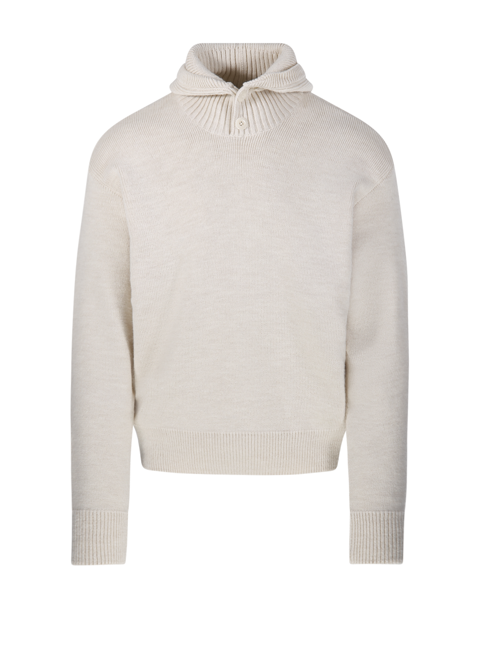 MEN LEMAIRE NUDE ACRYLIC HOODED SWEATER