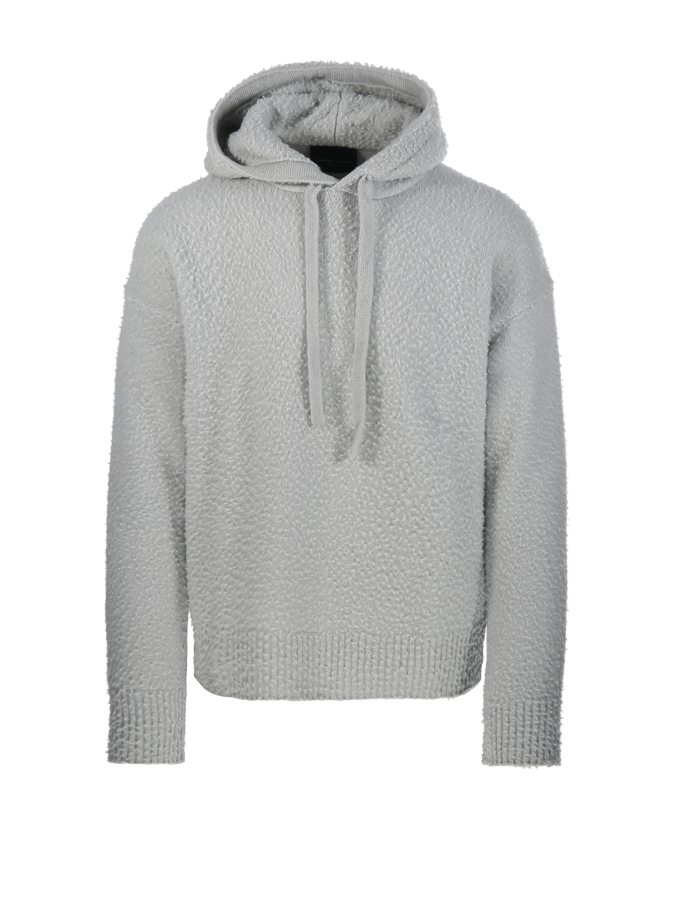 MEN ROBERTO COLLINA GREY WOOL HOODIE SWEATSHIRT