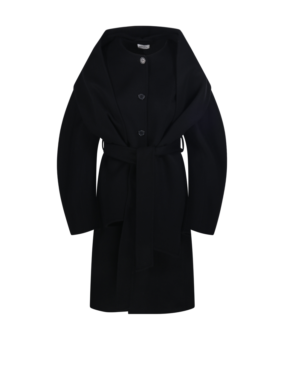 WOMAN PAROSH BLACK WOOL COAT