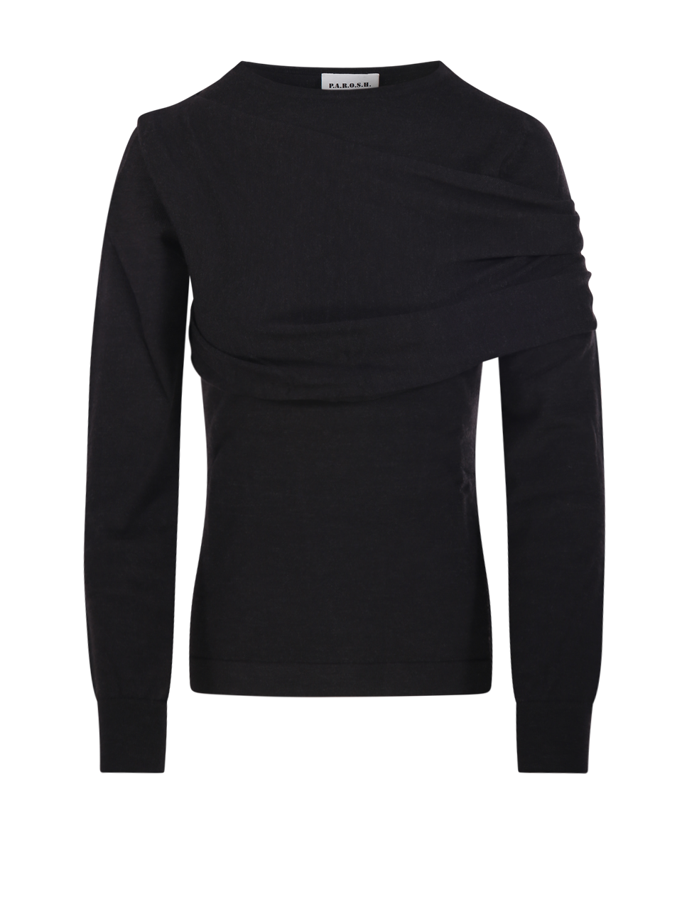 WOMAN PAROSH BROWN WOOL SWEATER