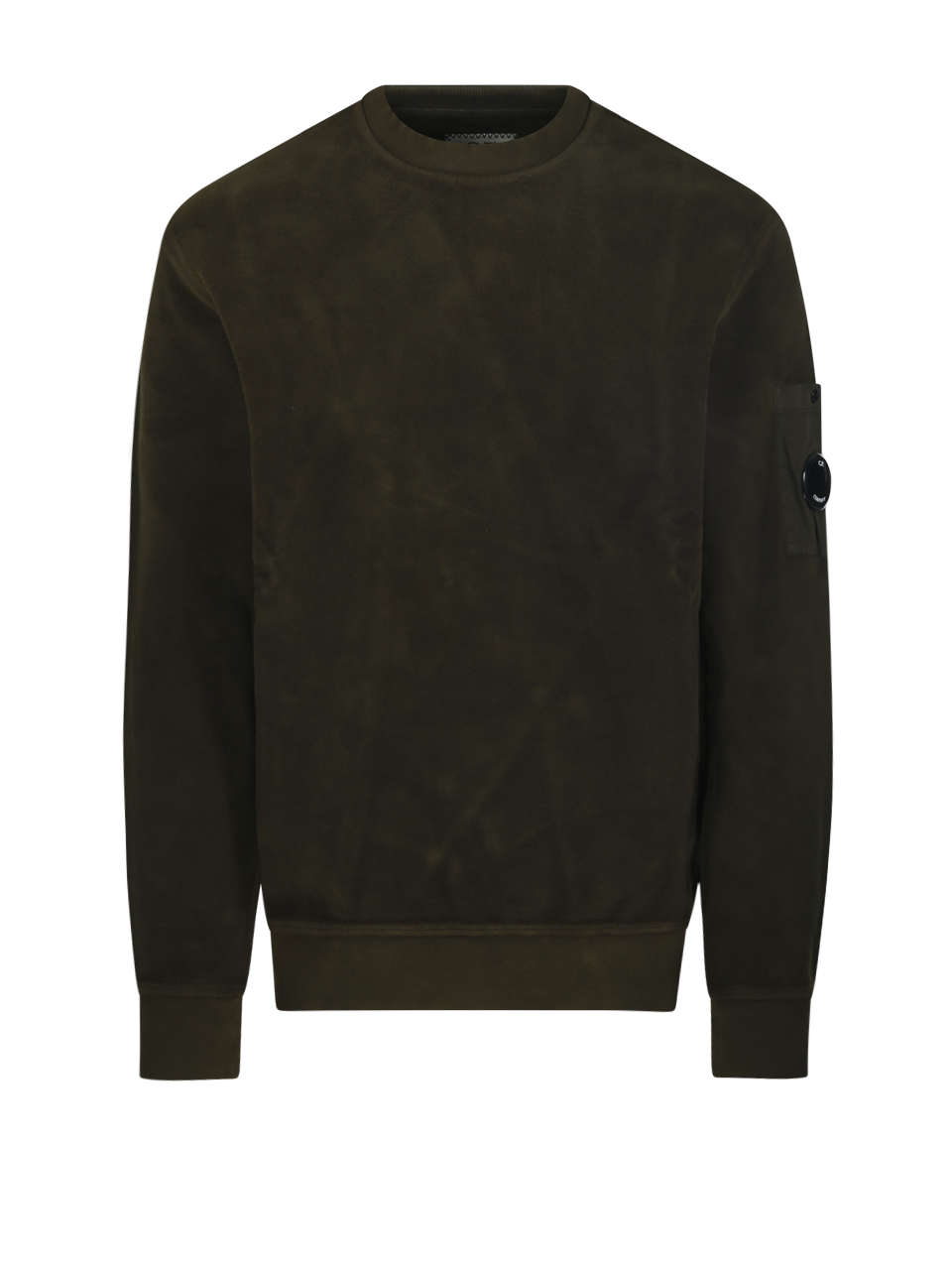 MEN CP COMPANY GREEN COTTON CREW NECK SWEATSHIRT
