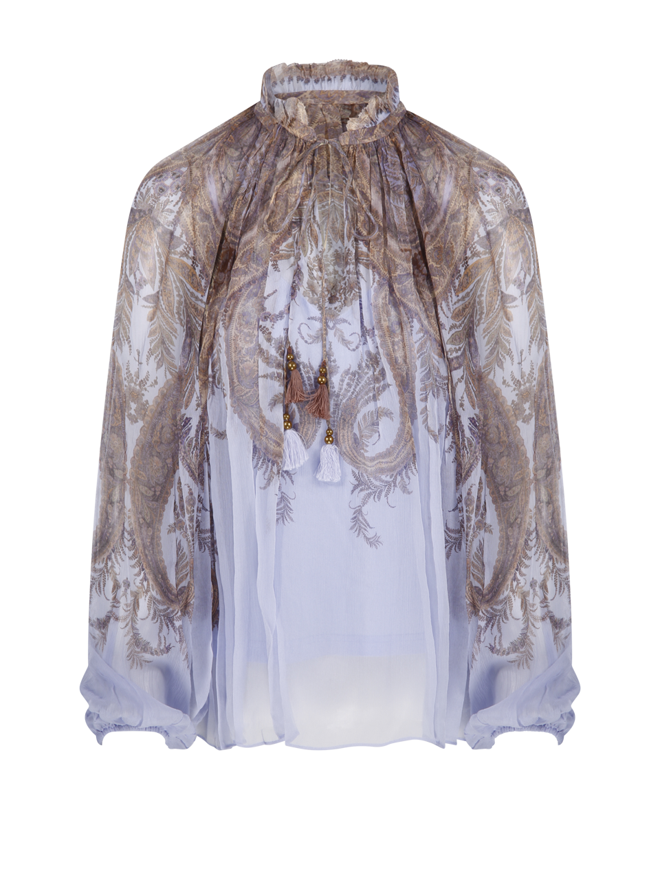 WOMAN ZIMMERMANN PINK VISCOSE HYPNOTIC BILLOW BLOUSE