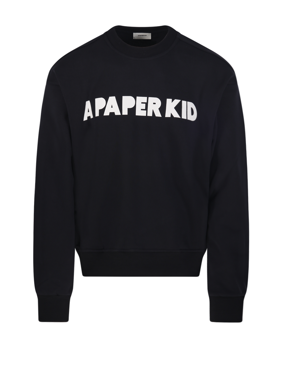 MEN A PAPER KID BLACK COTTON SWEATSHIRT
