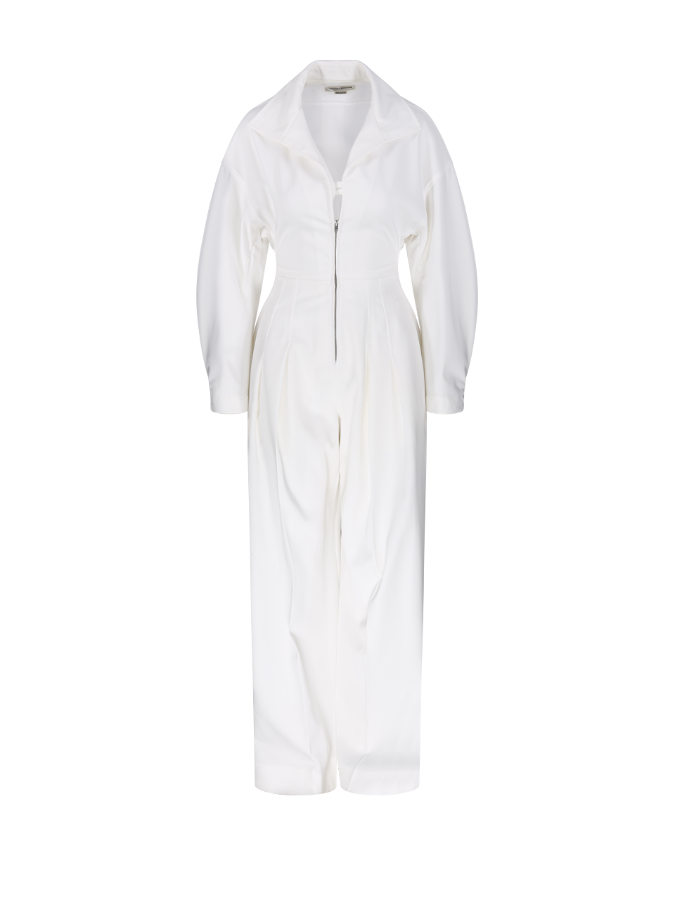 DONNA VICTORIA BECKHAM TUTA IN LANA BIANCA CON DETTAGLIO A LINGUETTA