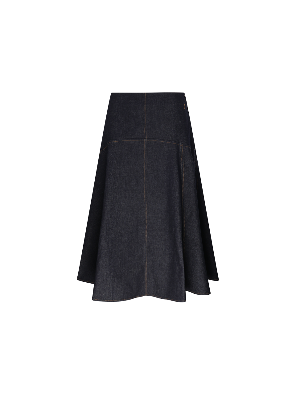 DONNA JACQUEMUS GONNA LA JUPE TRIANGLE DE NIMES BLU IN COTONE