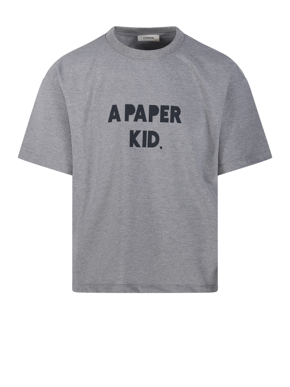 MEN A PAPER KID GREY COTTON T-SHIRT