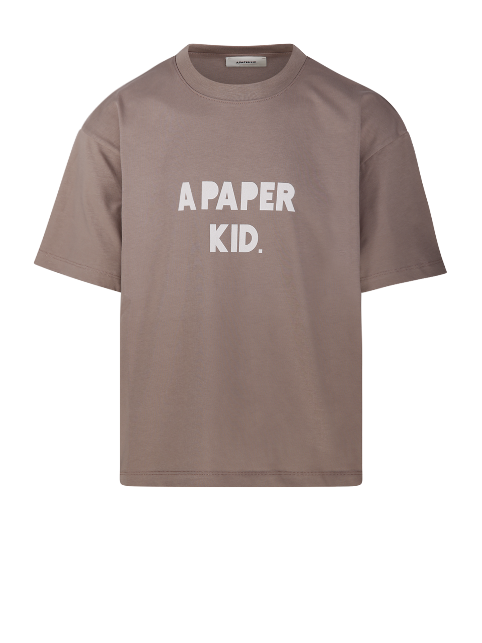 UOMO A PAPER KID T-SHIRT IN COTONE BEIGE