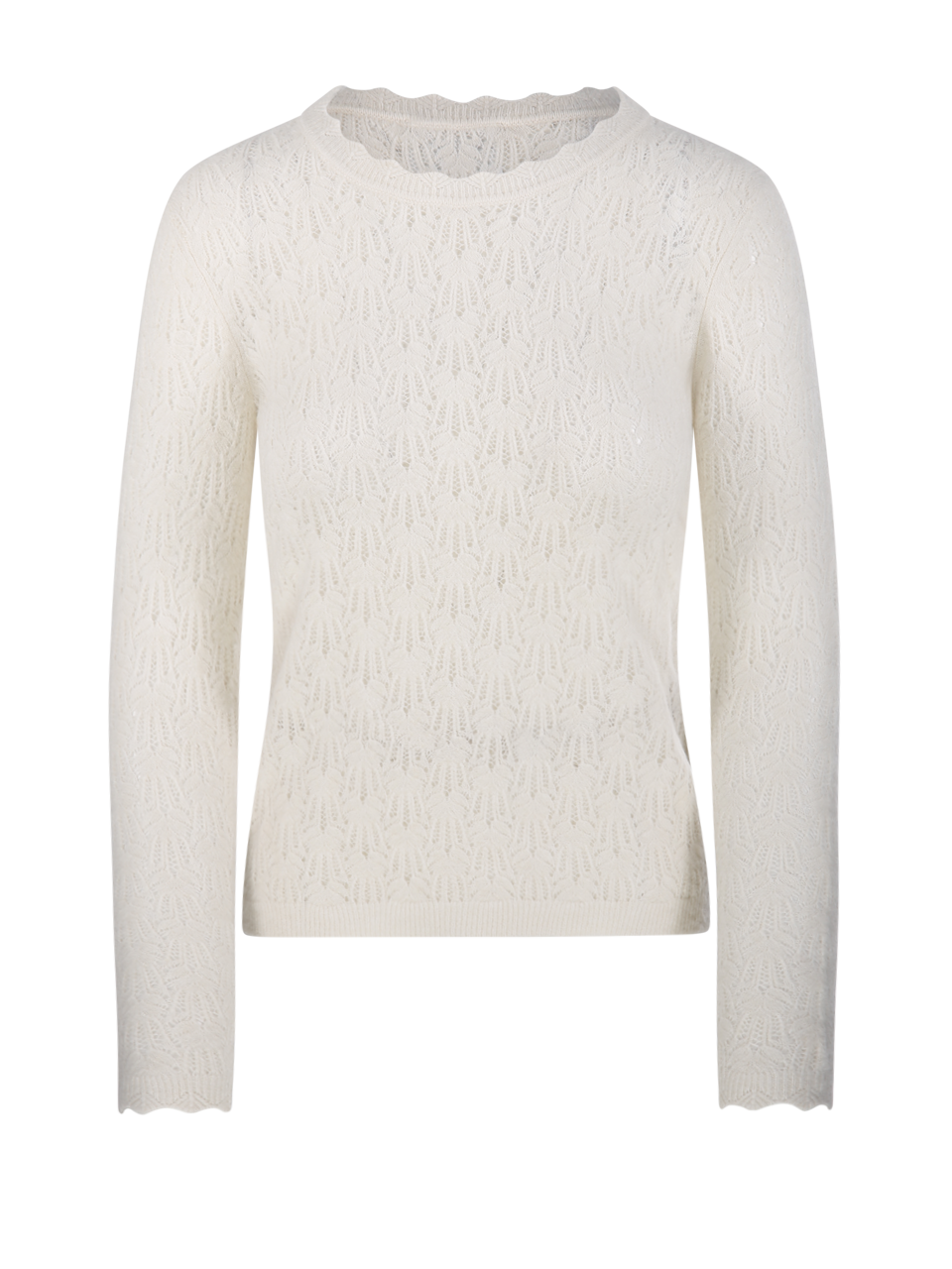DONNA MARANT ETOILE PULLOVER OBELINE GC IN ALPACA BABY BIANCO