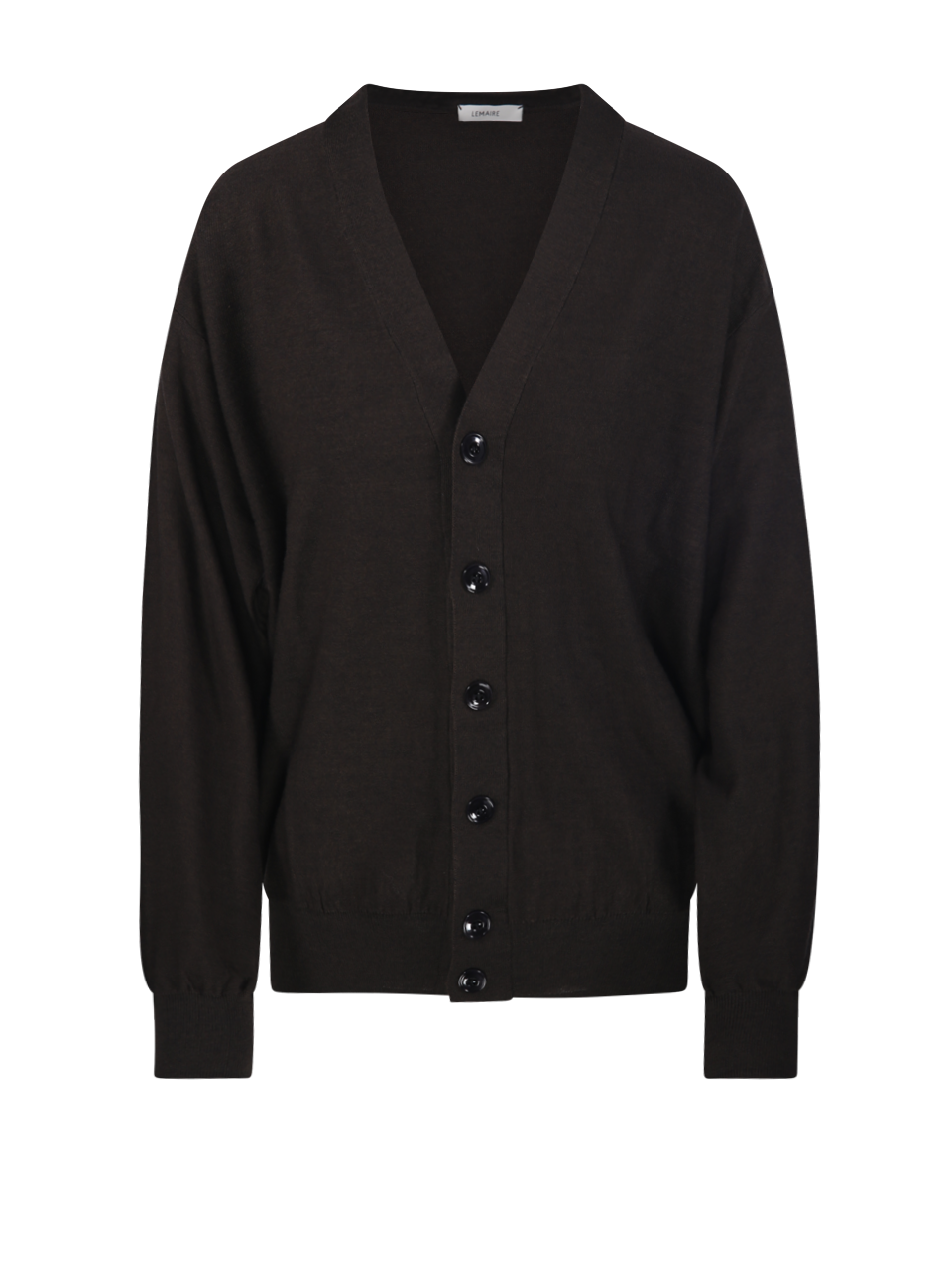 WOMAN LEMAIRE BROWN ACRYLIC RELAXED TWISTED CARDIGAN