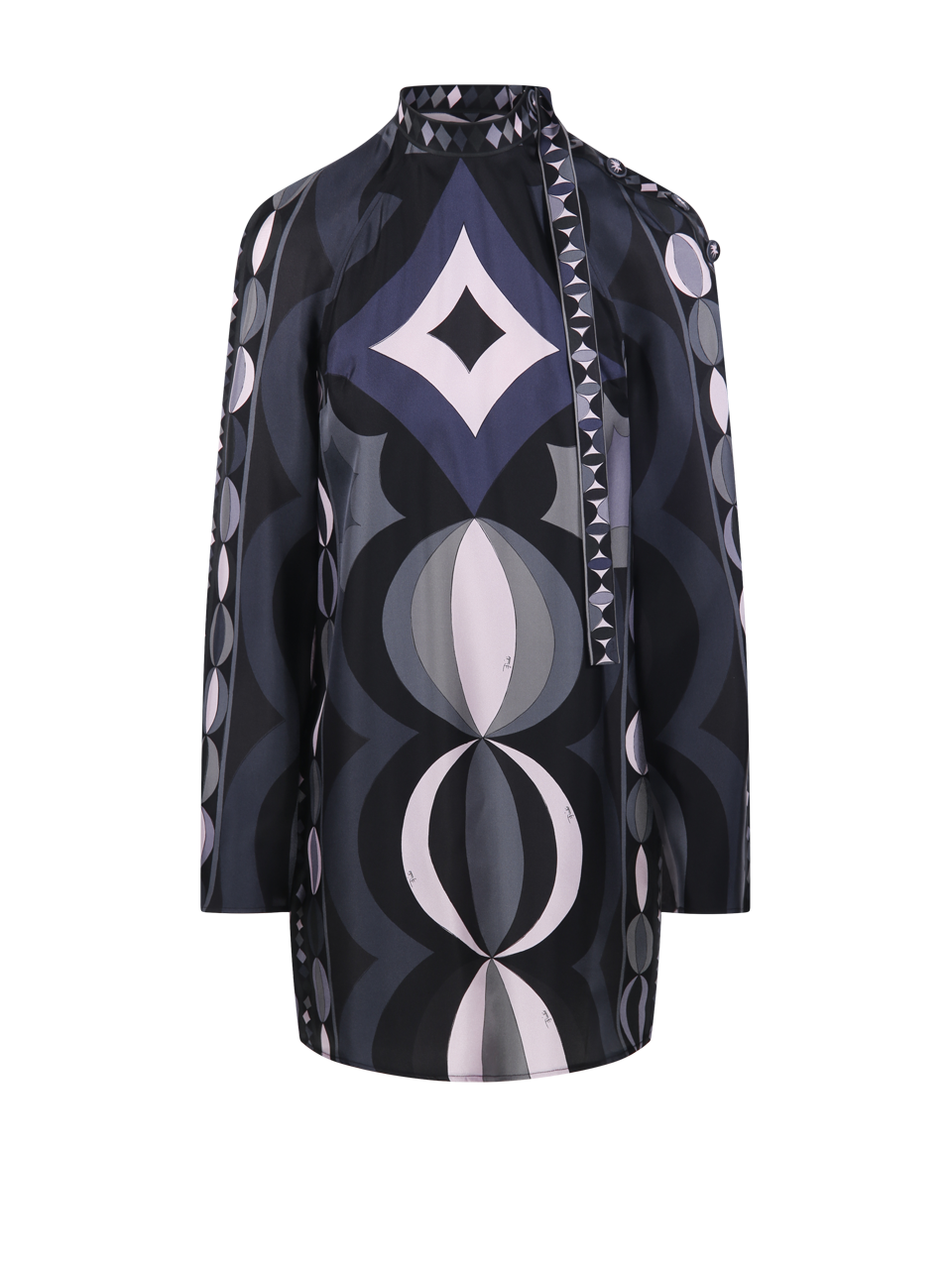 WOMAN EMILIO PUCCI BLACK SILK DRESS