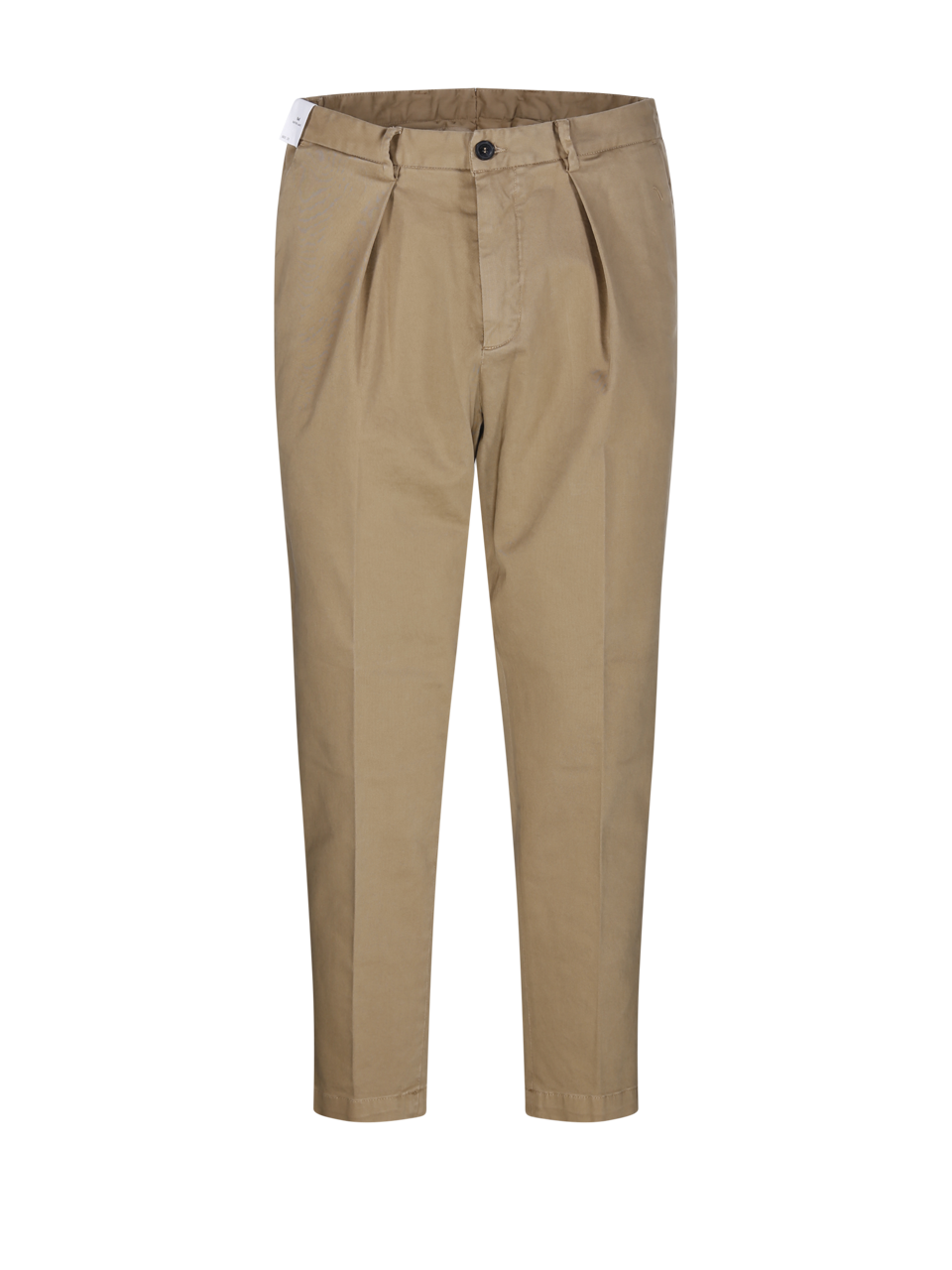 MEN ENTRE AMIS BEIGE COTTON COMFORT FIT PANT