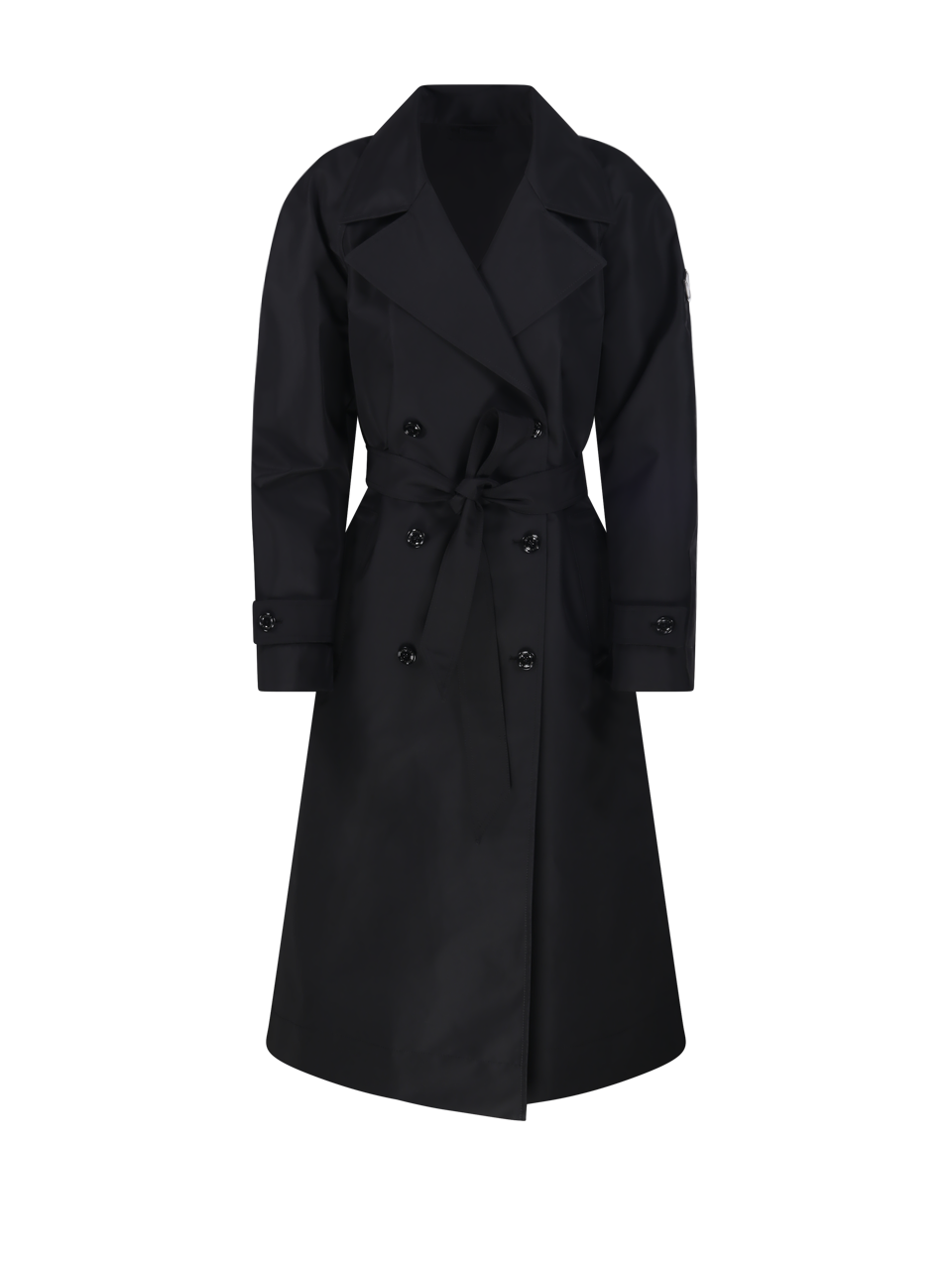 WOMAN MONCLER EDWARD ENNINFUL BLACK POLYESTER ZAKE LONG COAT