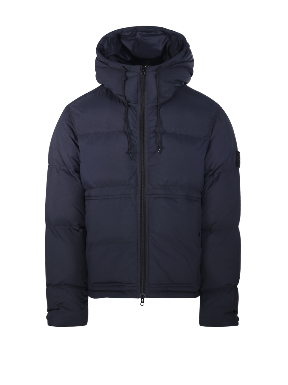 MEN STONE ISLAND BLUE POLYAMIDE SHORT DOWN JACKET 