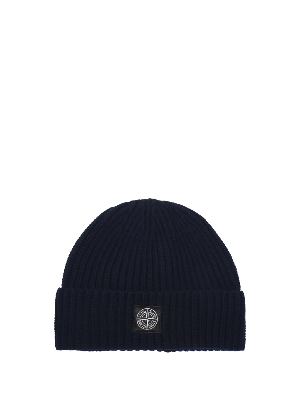 MEN STONE ISLAND BLUE VIRGIN WOOL BEANIE