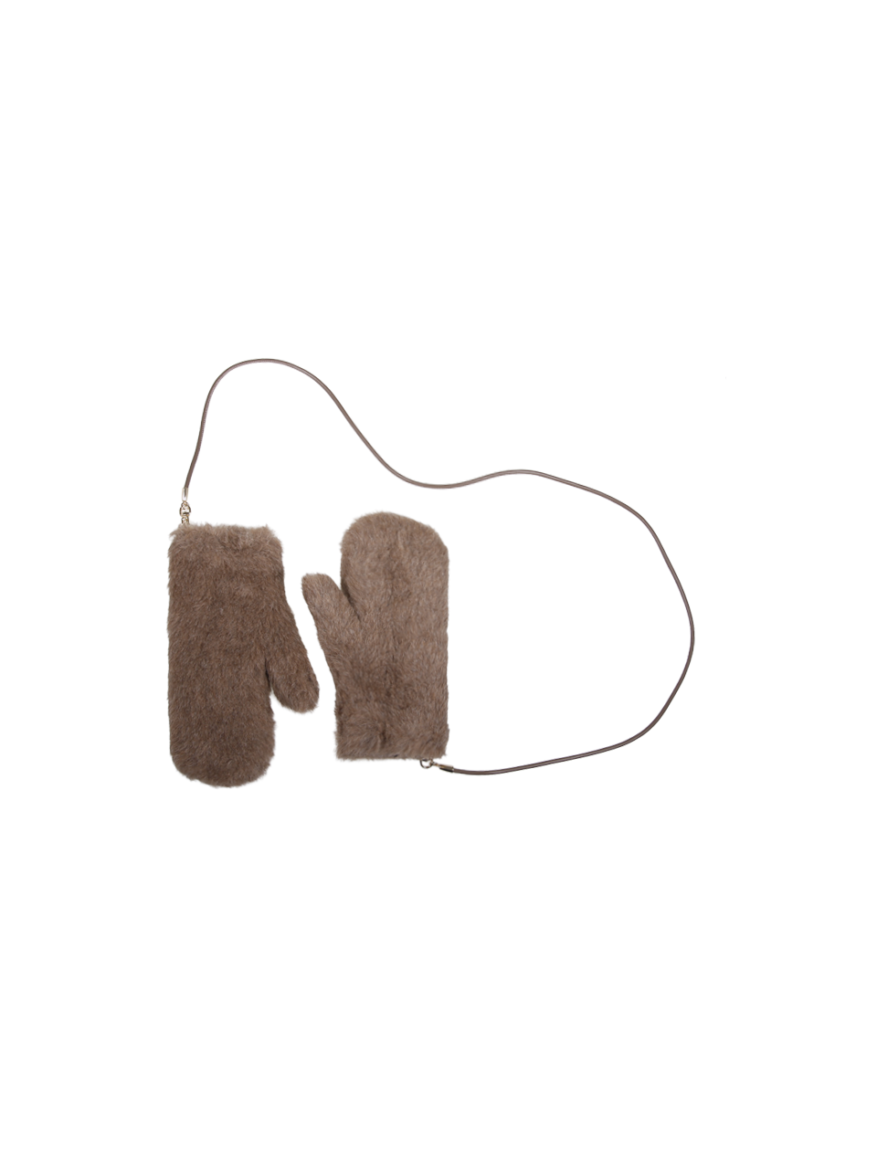 DONNA MAXMARA GUANTO OMBRATO4 IN ALPACA MARRONE