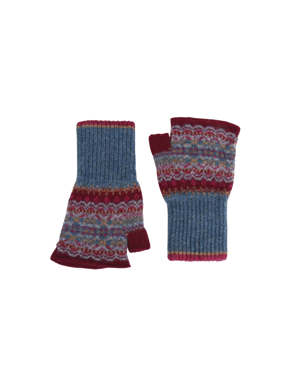 DONNA ERIBE' GUANTI ALLOA IN LANA MERINO MULTICOLORE 