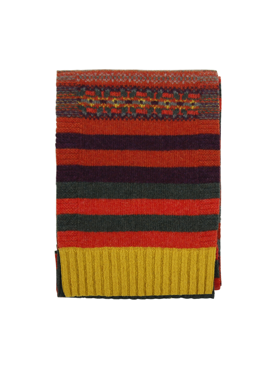 DONNA ERIBE' MINI SCIARPA STOBO IN LANA MERINO MULTICOLORE 