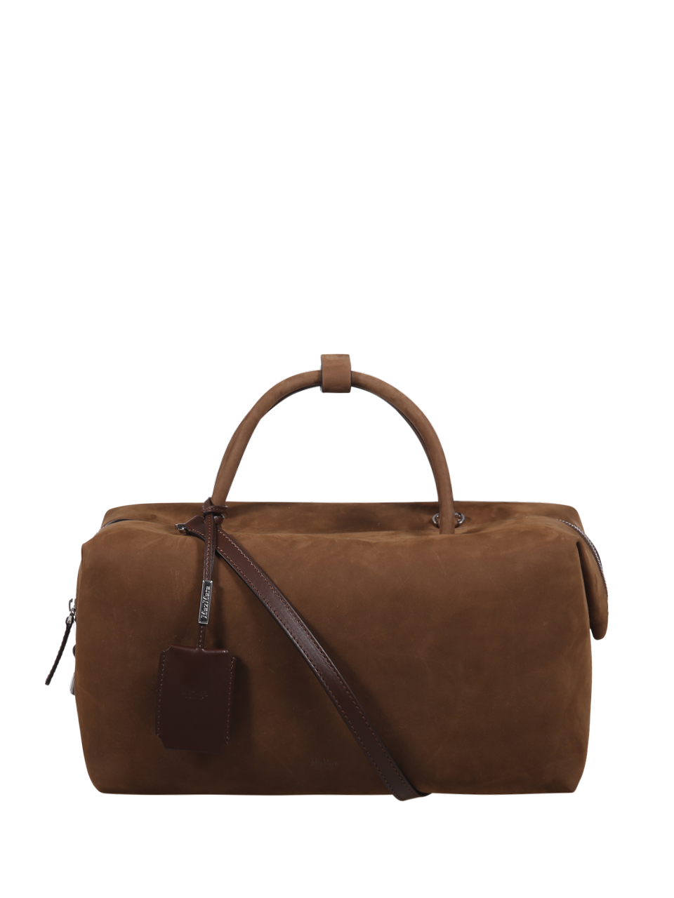 WOMAN MAXMARA BROWN CALF LEATHER HOLDALLLSUEDE BAG