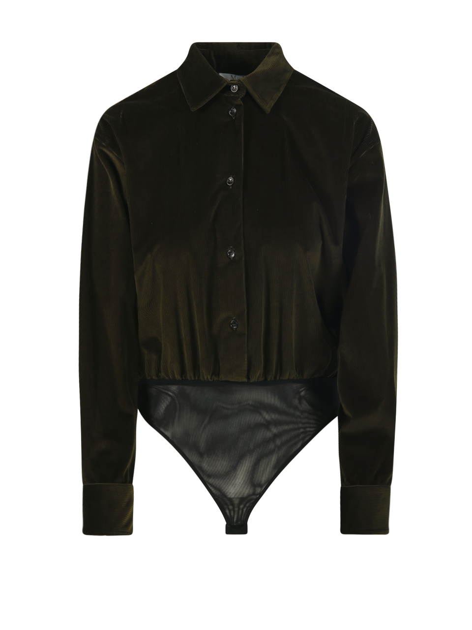 DONNA MAXMARA CAMICIA FERTILE IN COTONE VERDE