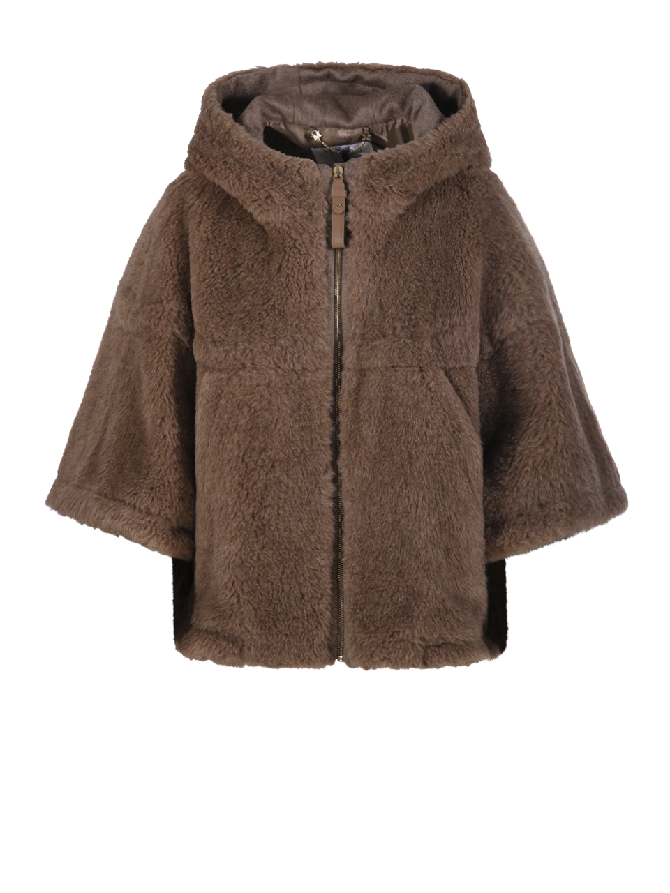 WOMAN MAXMARA BROWN ALPACA PETALO4 CAPE