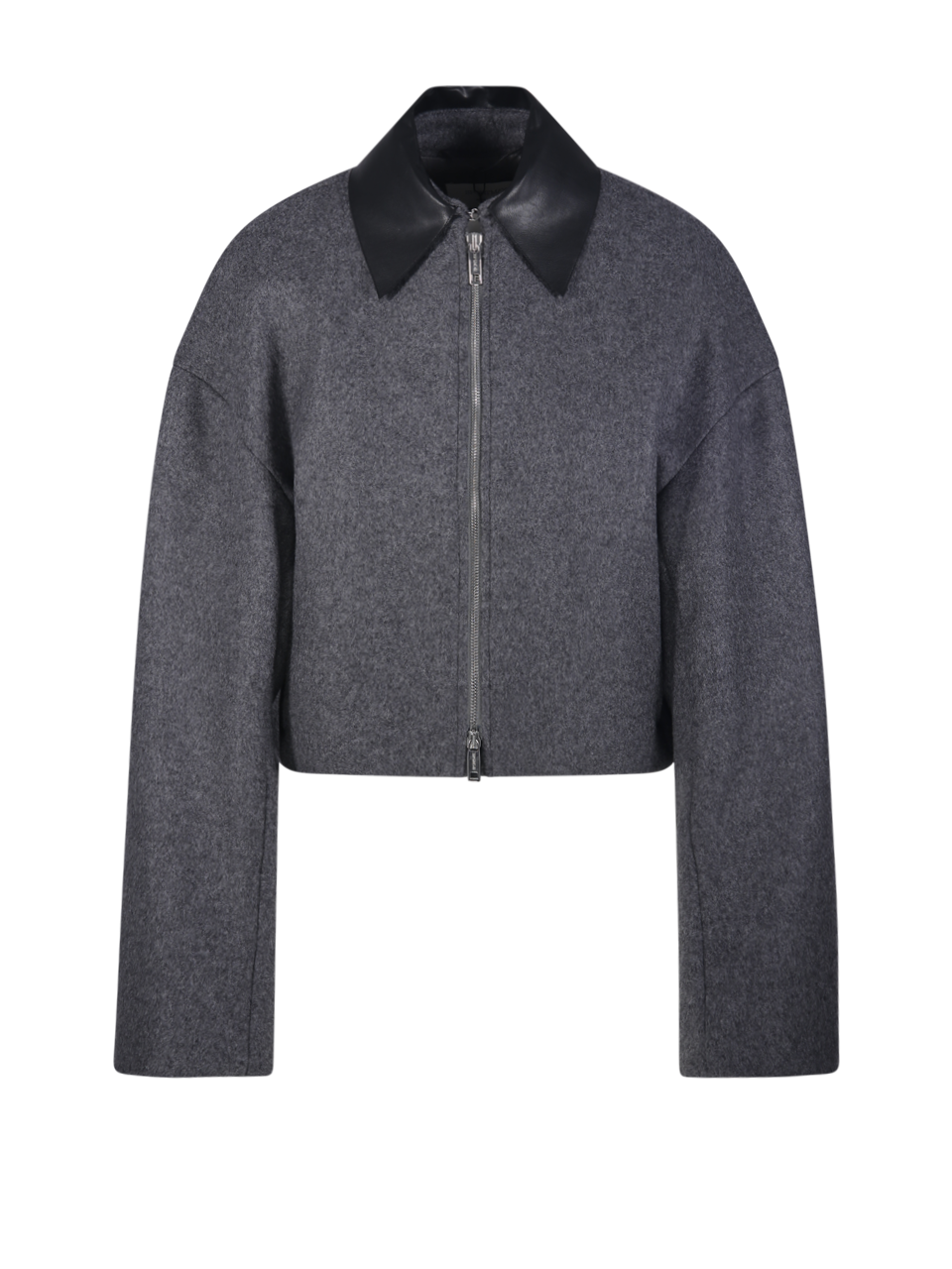 DONNA MAXMARA SPORTMAX GIACCA VACUO GRIGIA IN LANA VERGINE