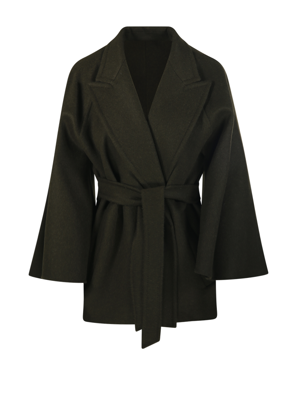 DONNA MAXMARA GIACCA VERNA IN LANA DI CAMMELLO VERDE