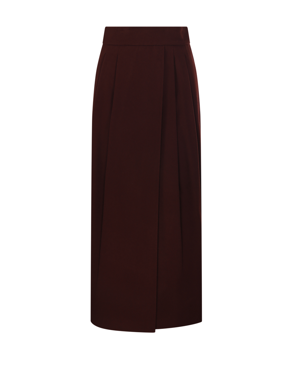 WOMAN MAXMARA RED CAMEL WOOL ZATTERA SKIRT