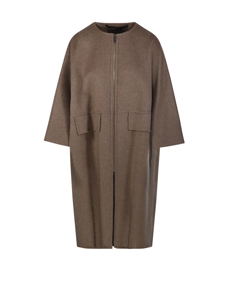 WOMAN MAXMARA ATELIER BROWN CASHMERE AMOUR COAT