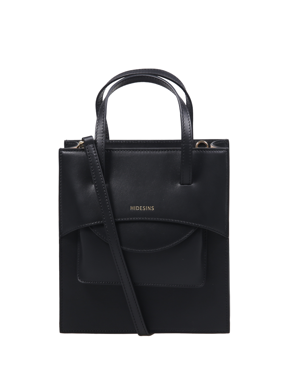 DONNA HIDESINS BORSA J CON PATTA IN PELLE NERA