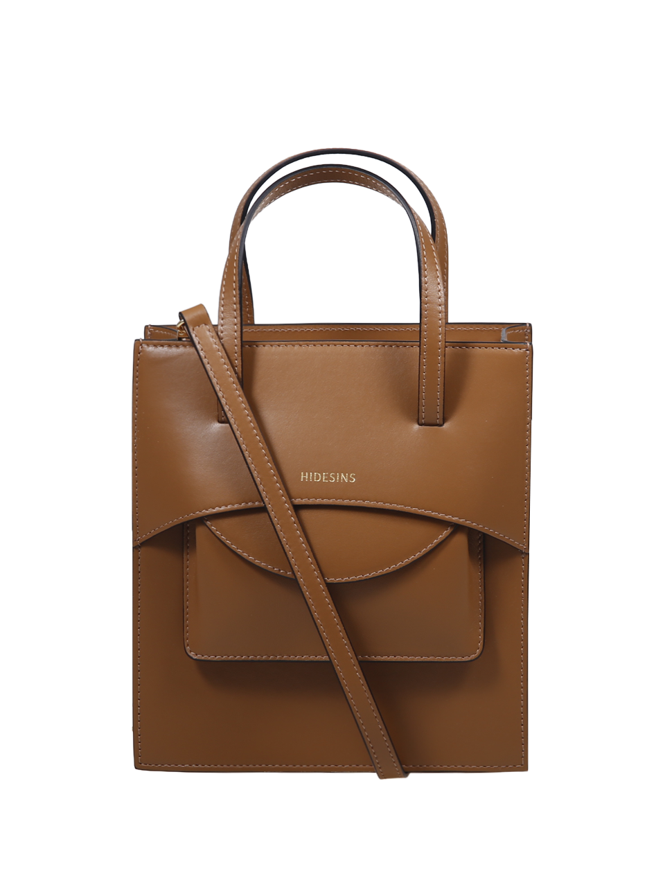 DONNA HIDESINS BORSA J CON PATTA IN PELLE MARRONE 