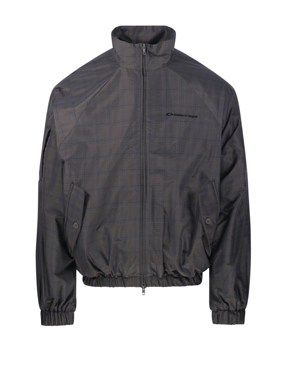 MEN BALENCIAGA GREY COTTON TRACKSUIT JACKET