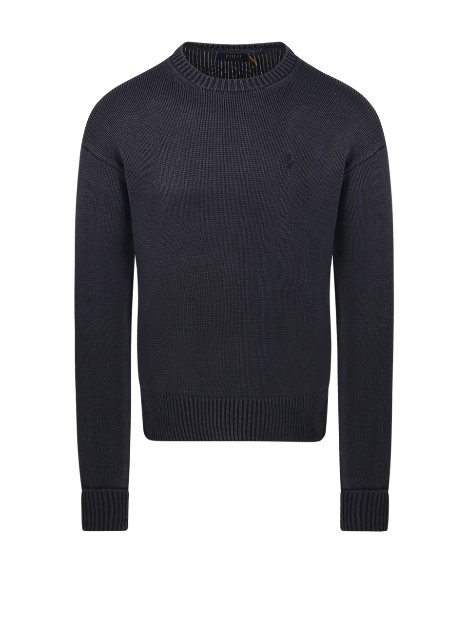 UOMO RALPH LAUREN MAGLIONE GIROCOLLO IN COTONE GRIGIO