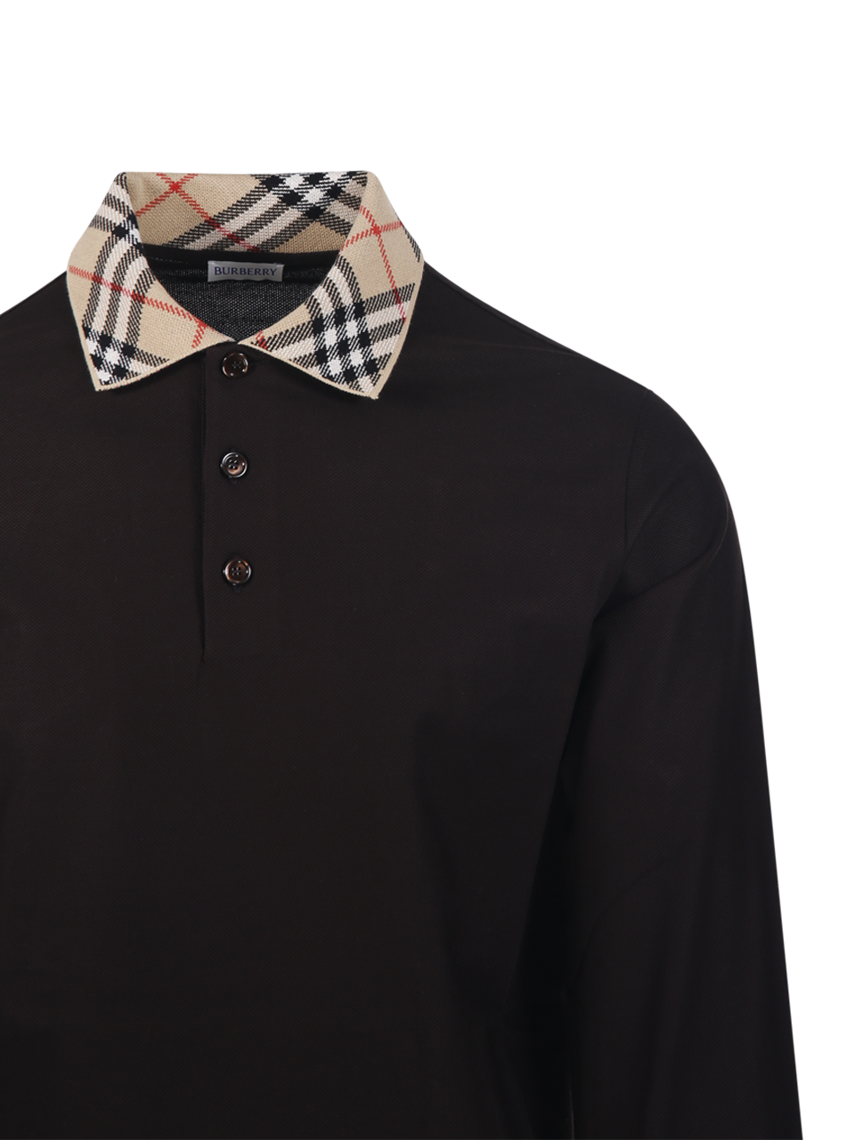 UOMO BURBERRY T-SHIRT EVAN LS IN COTONE MARRONE