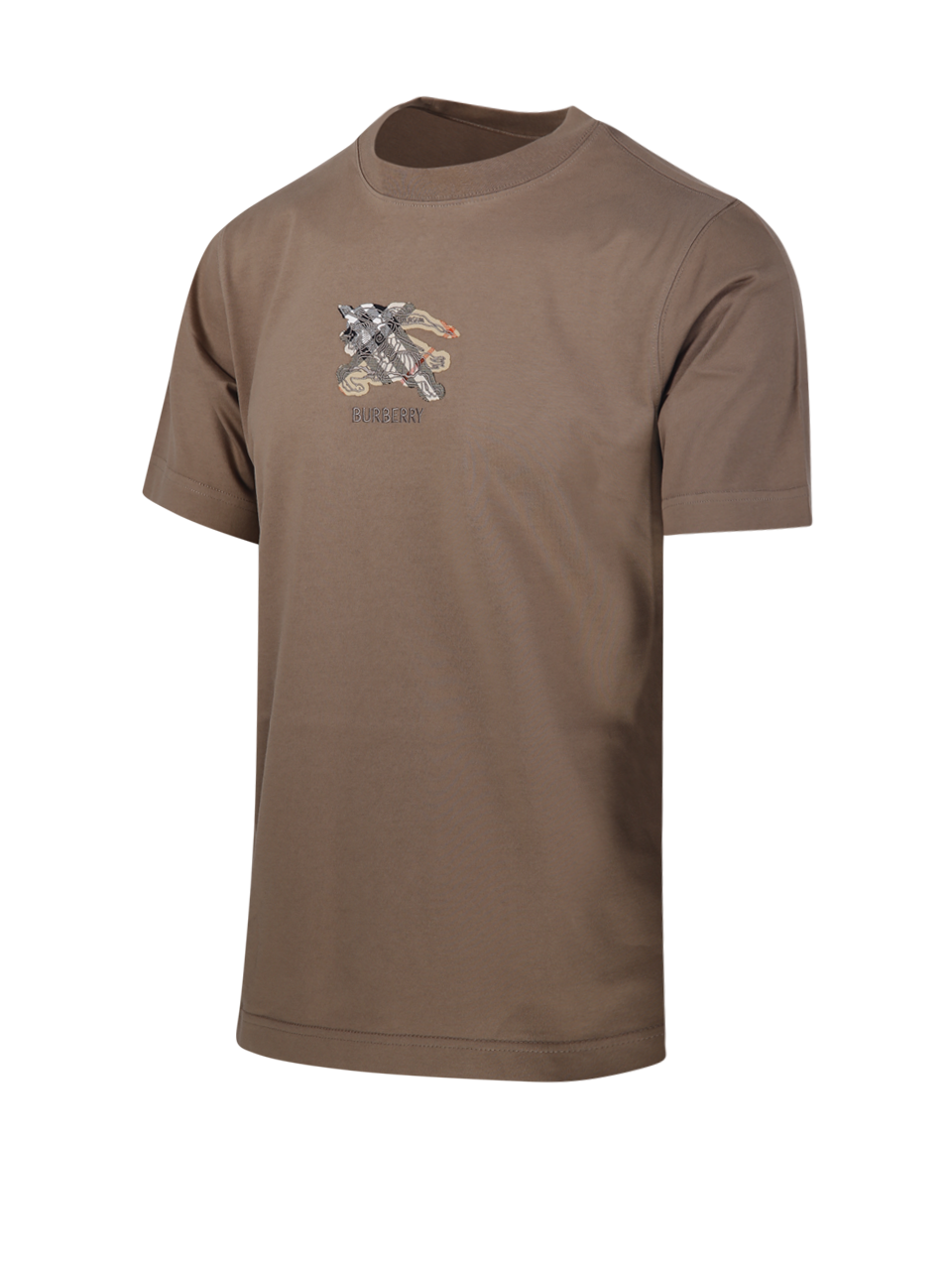 MEN BURBERRY BROWN COTTON SETH EKD T-SHIRT
