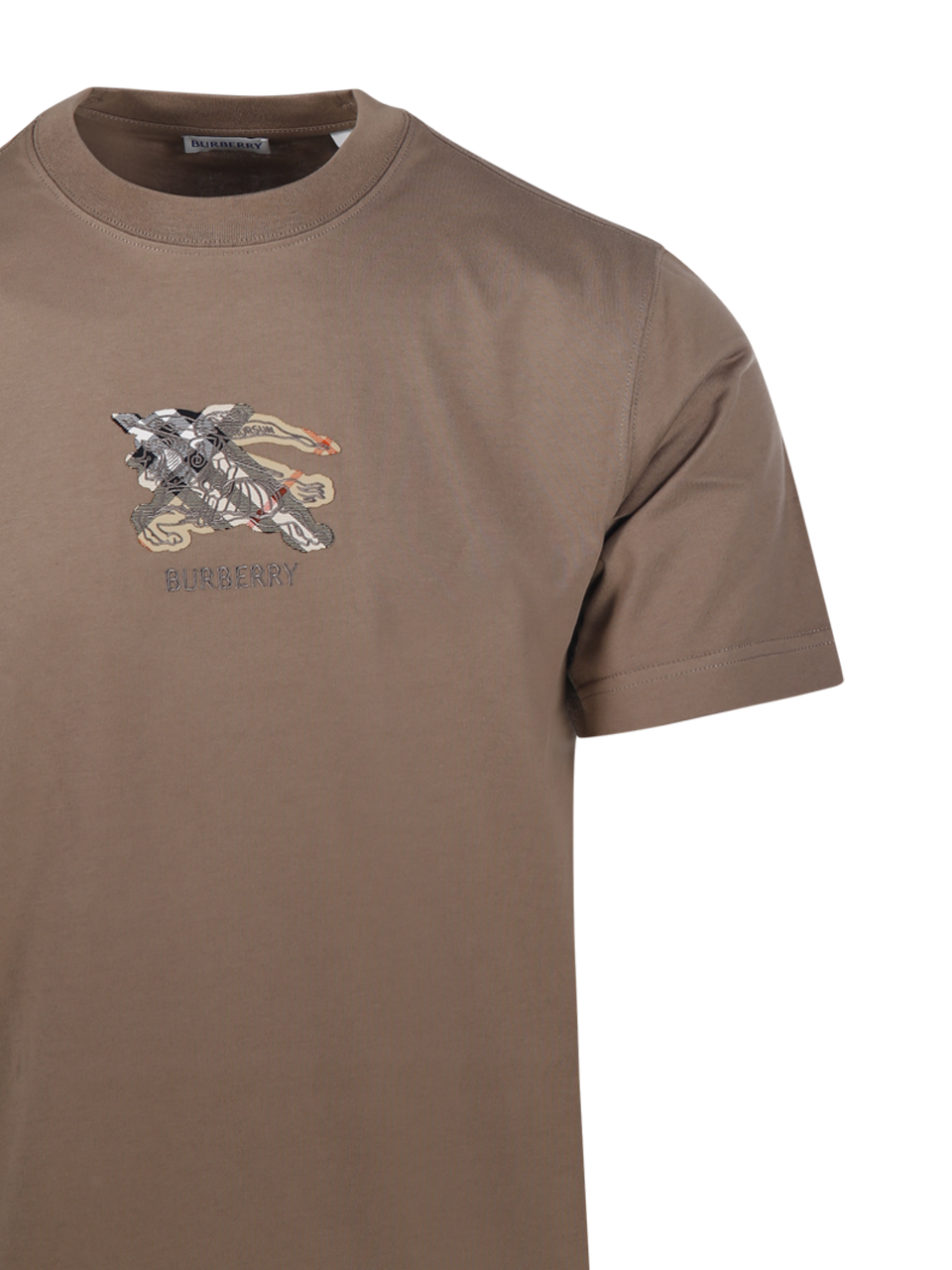 MEN BURBERRY BROWN COTTON SETH EKD T-SHIRT