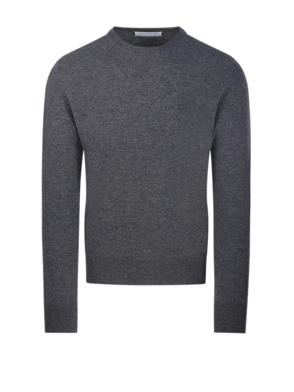 UOMO CASHMERE COMPANY MAGLIONE GIROCOLLO IN CASHMERE GRIGIO 