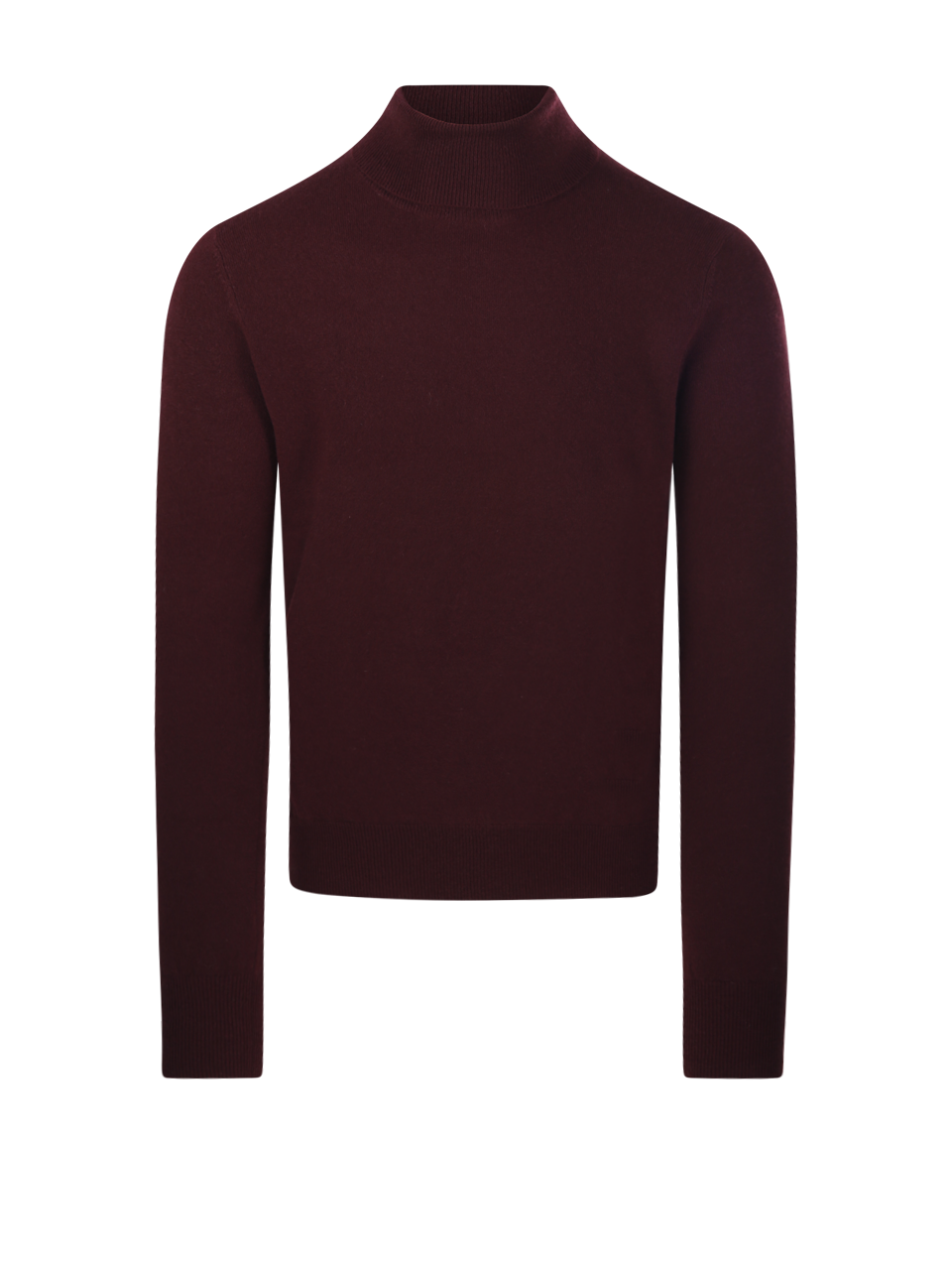 MEN CASHMERE COMPANY BORDEAUX CASHMERE SWEATER