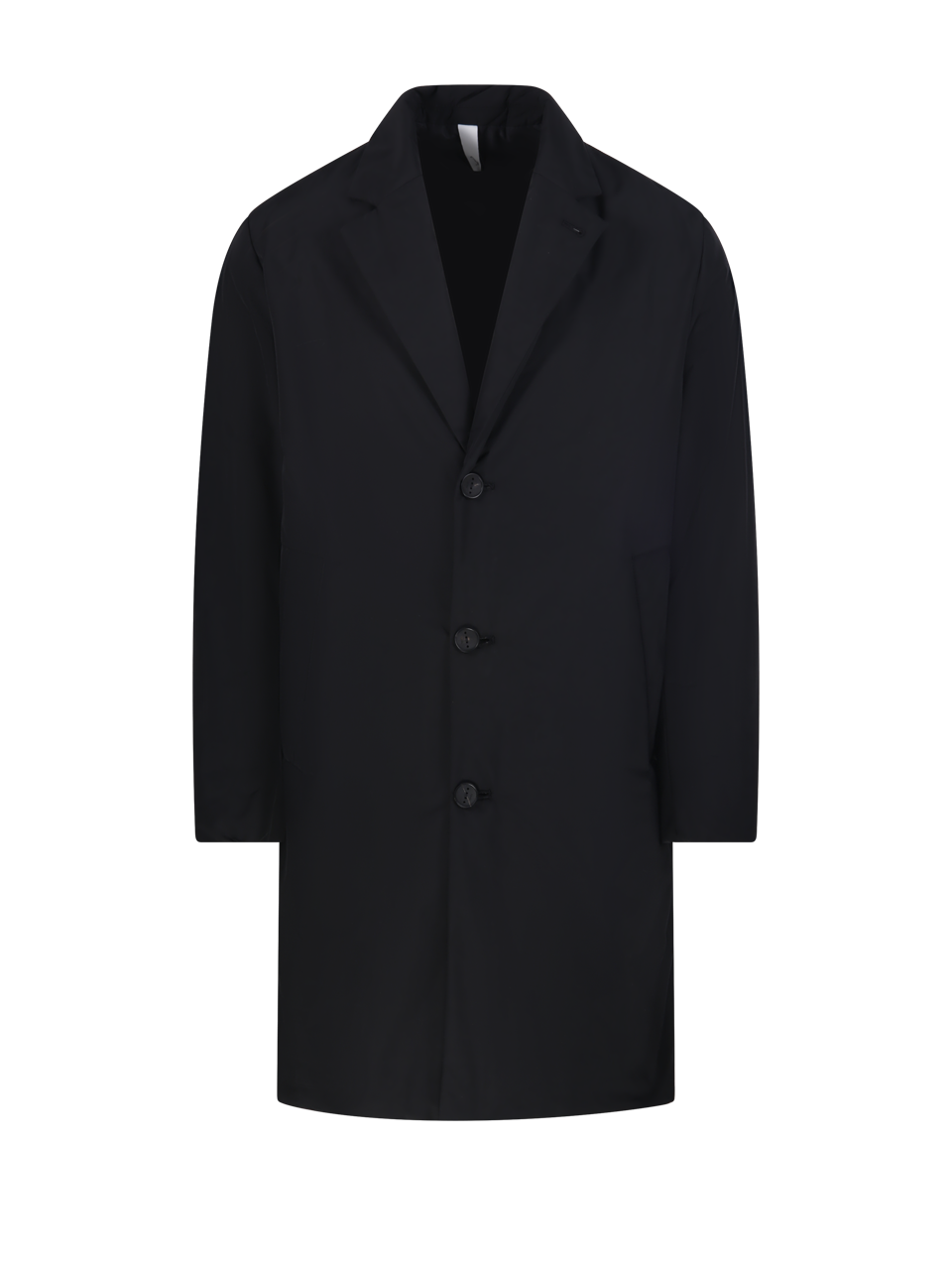MEN HEVO BLACK POLYESTER CASSANO A COAT