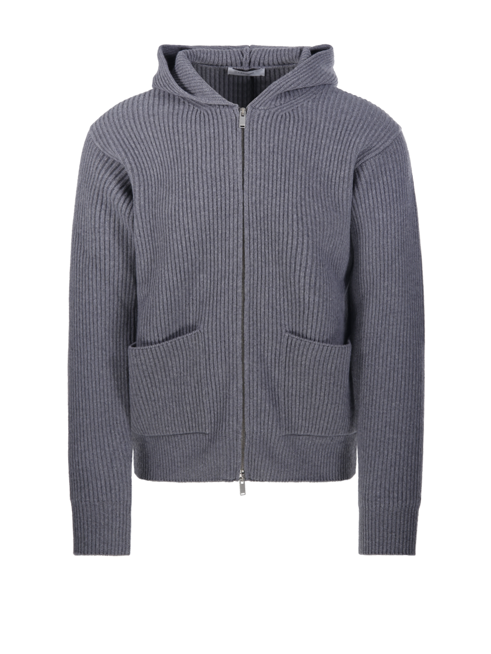 MEN LARDINI GREY PURE VIRGIN WOOL SWEATER