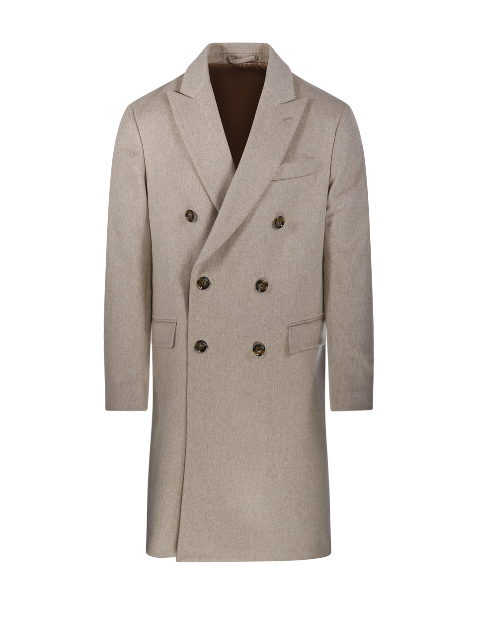 UOMO LARDINI CAPPOTTO BEIGE IN PURA LANA VERGINE