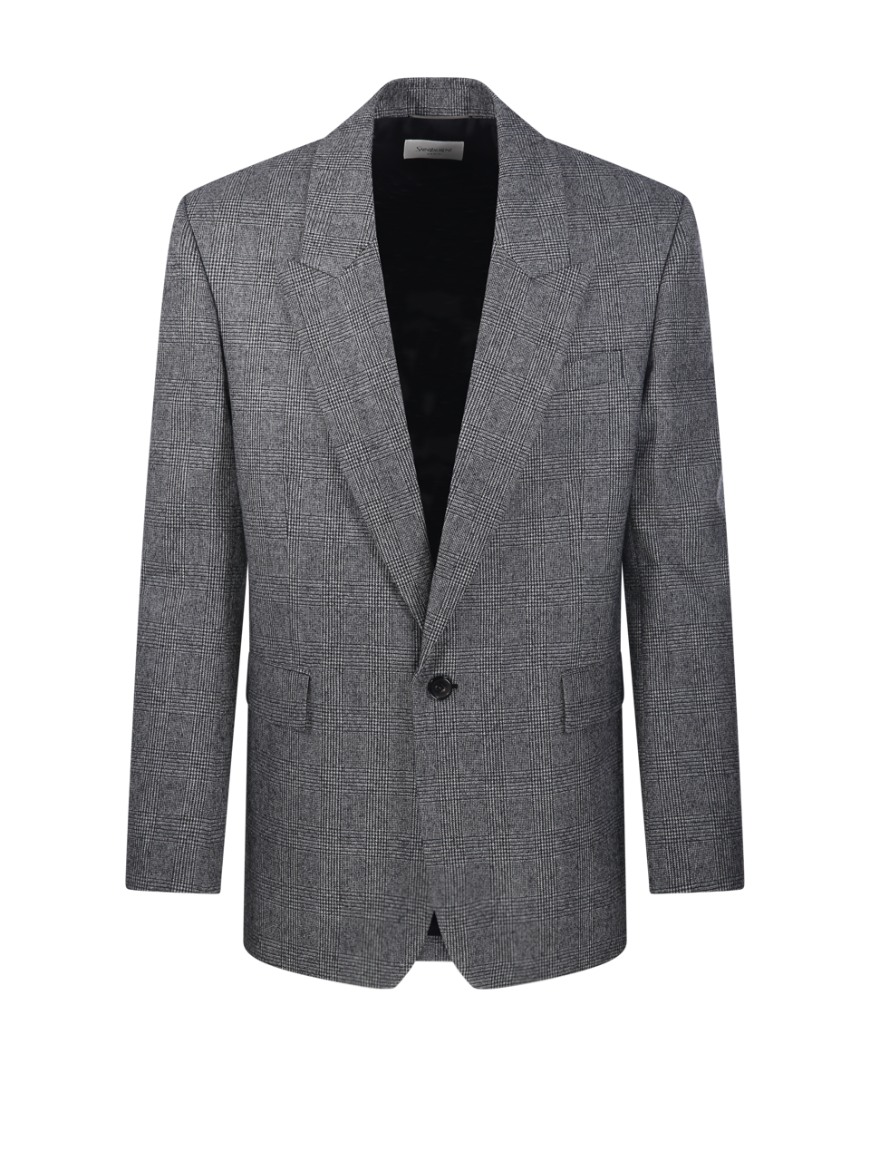 MEN SAINT LAURENT GREY WOOL VESTE BLAZER