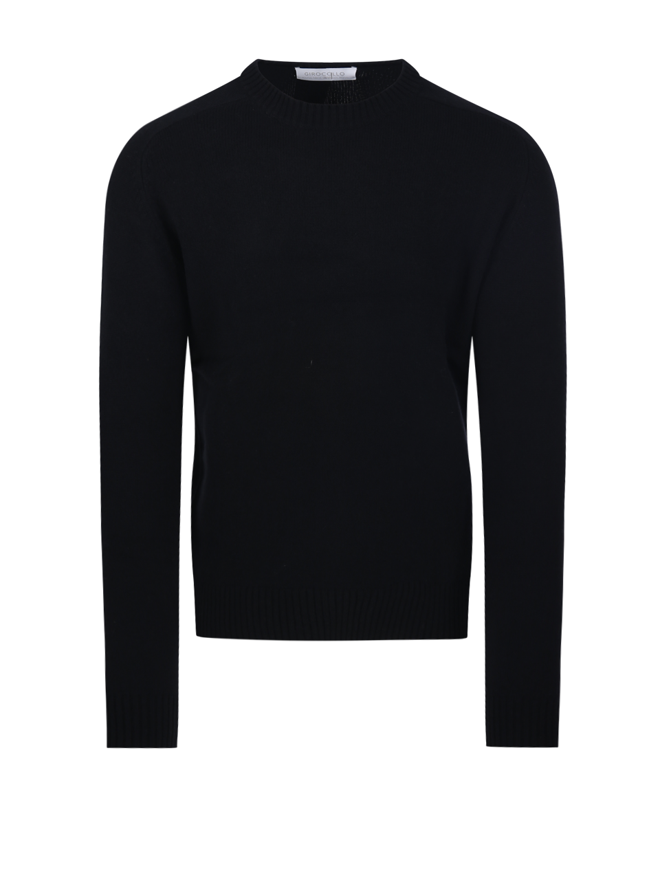 UOMO CASHMERE COMPANY MAGLIONE GIROCOLLO IN CASHMERE NERO