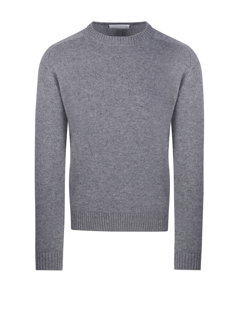 UOMO CASHMERE COMPANY MAGLIONE GIROCOLLO IN CASHMERE GRIGIO 